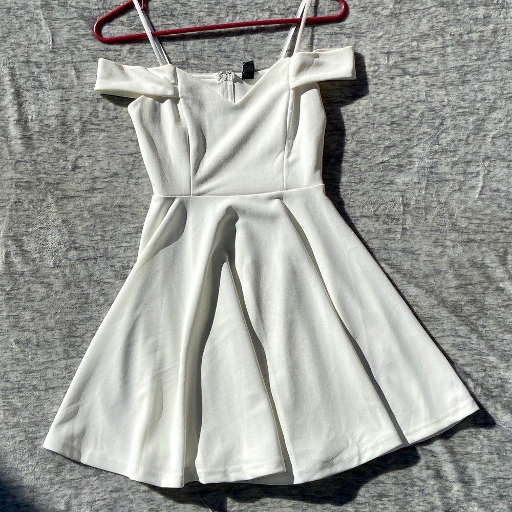 Windsor White Off the Shoulder Dress